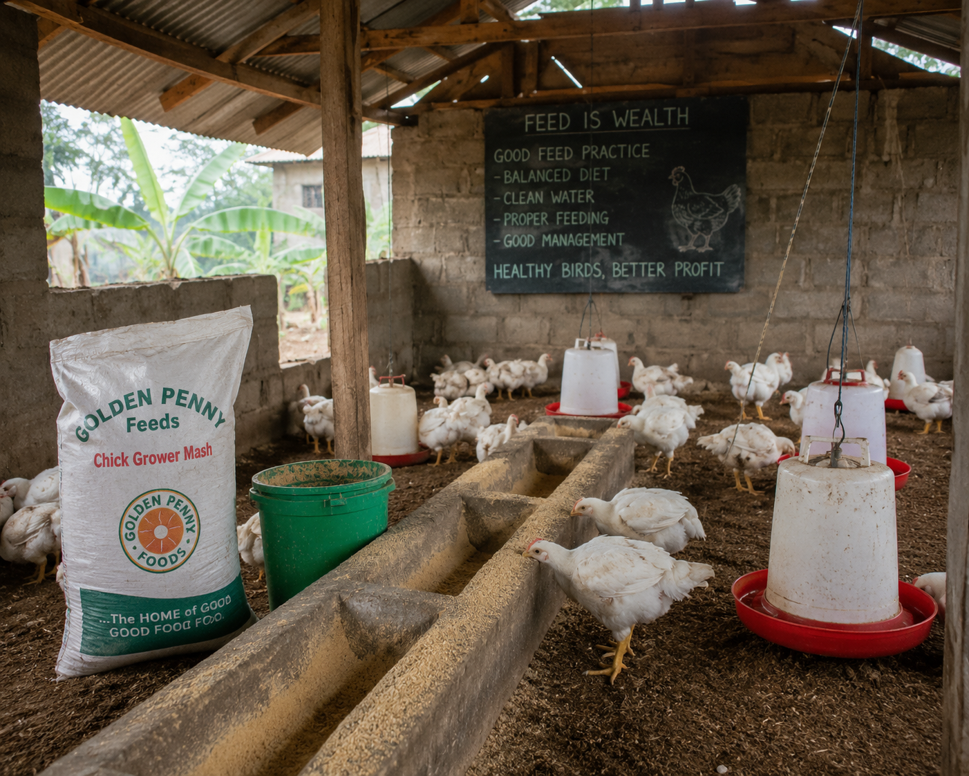 Feed supply at Churem Farms