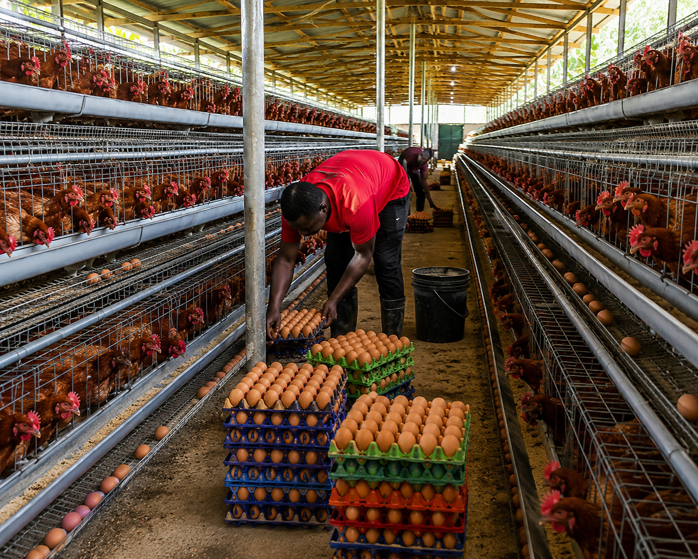 Laying hens at Churem Farms