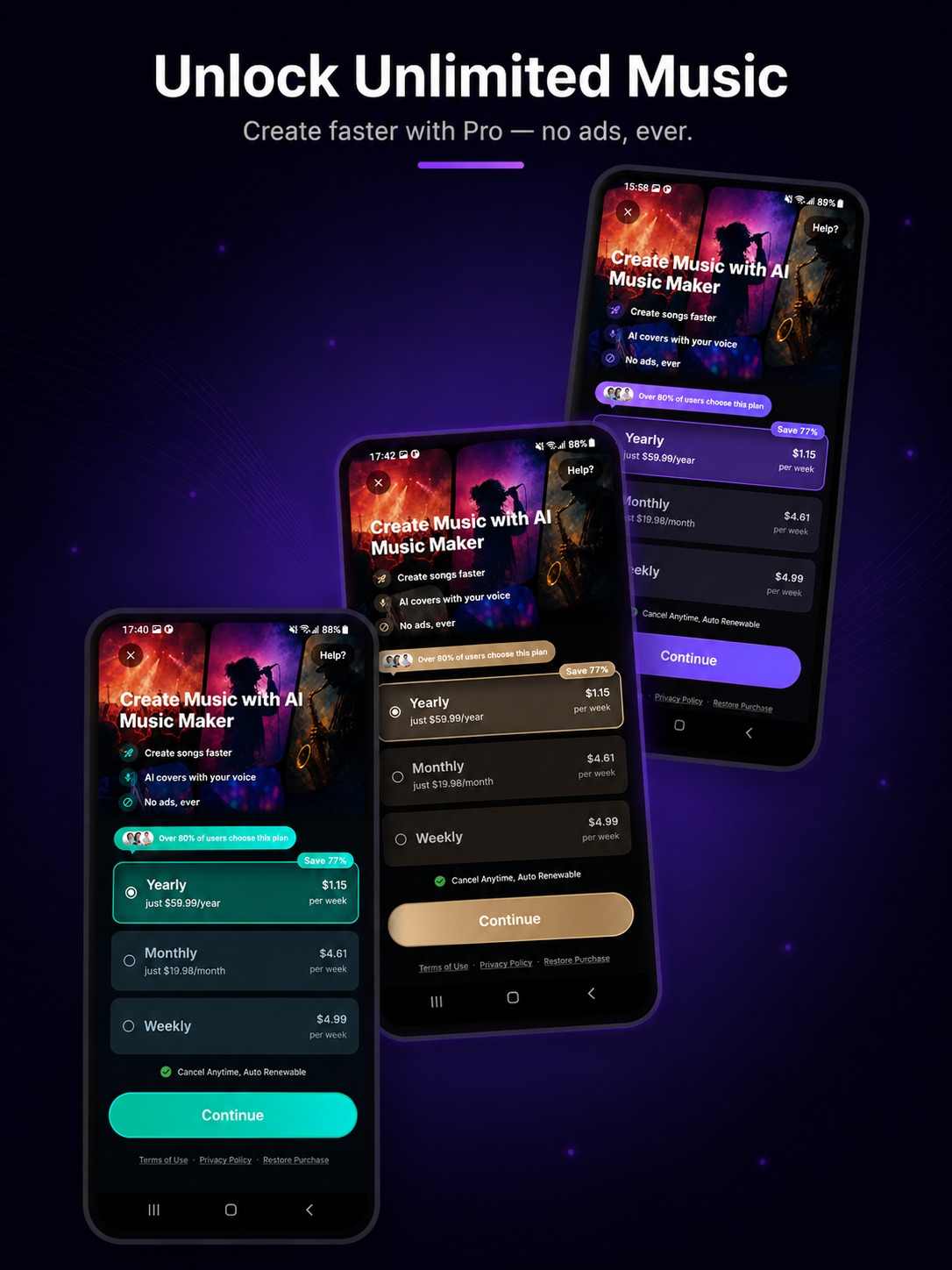 Muzicon | Flutter App AI Song and Video Generator