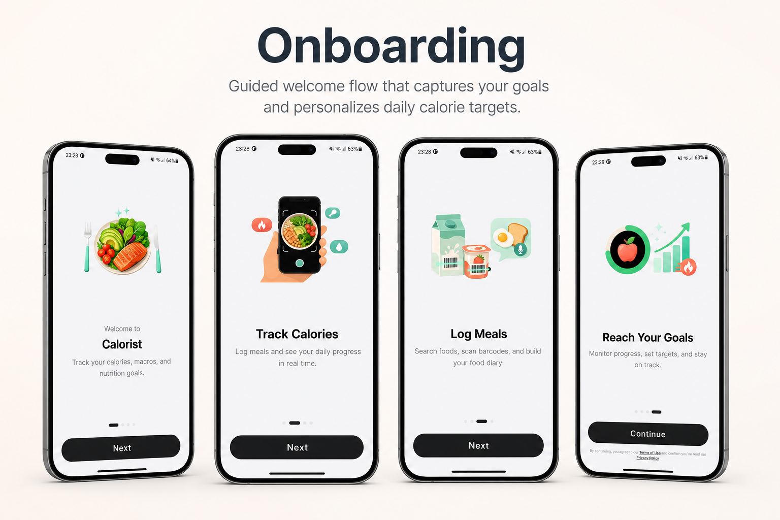 Calorist - Onboarding