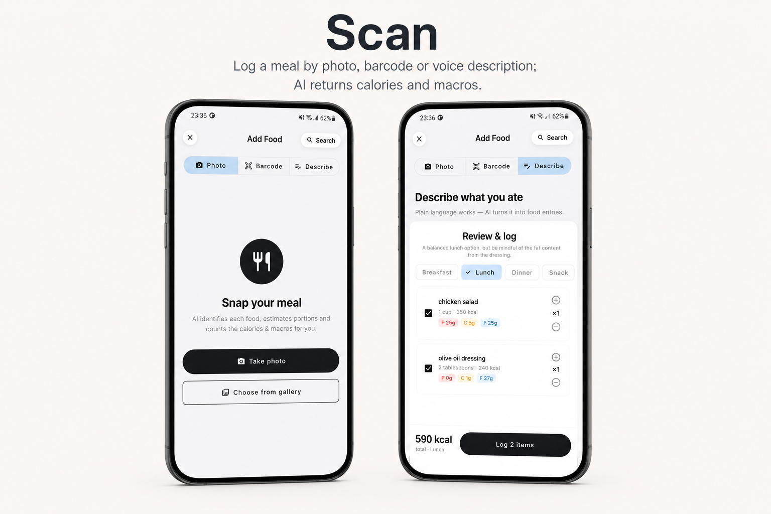 Calorist - Scan a meal