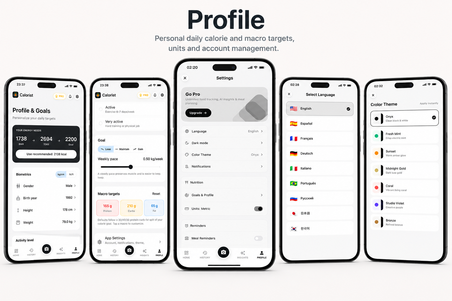 Calorist - Profile