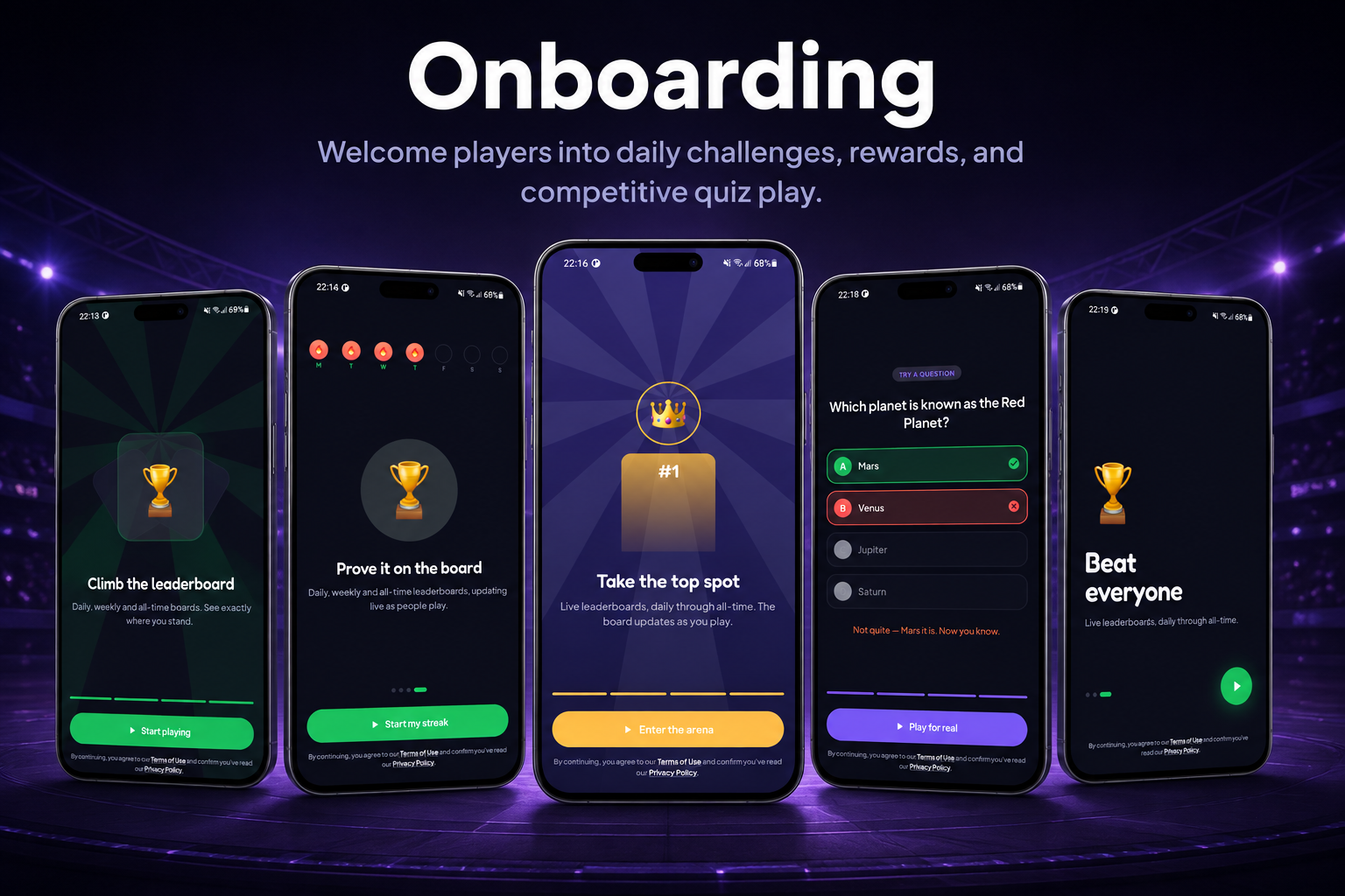 Endless Quiz - Onboarding
