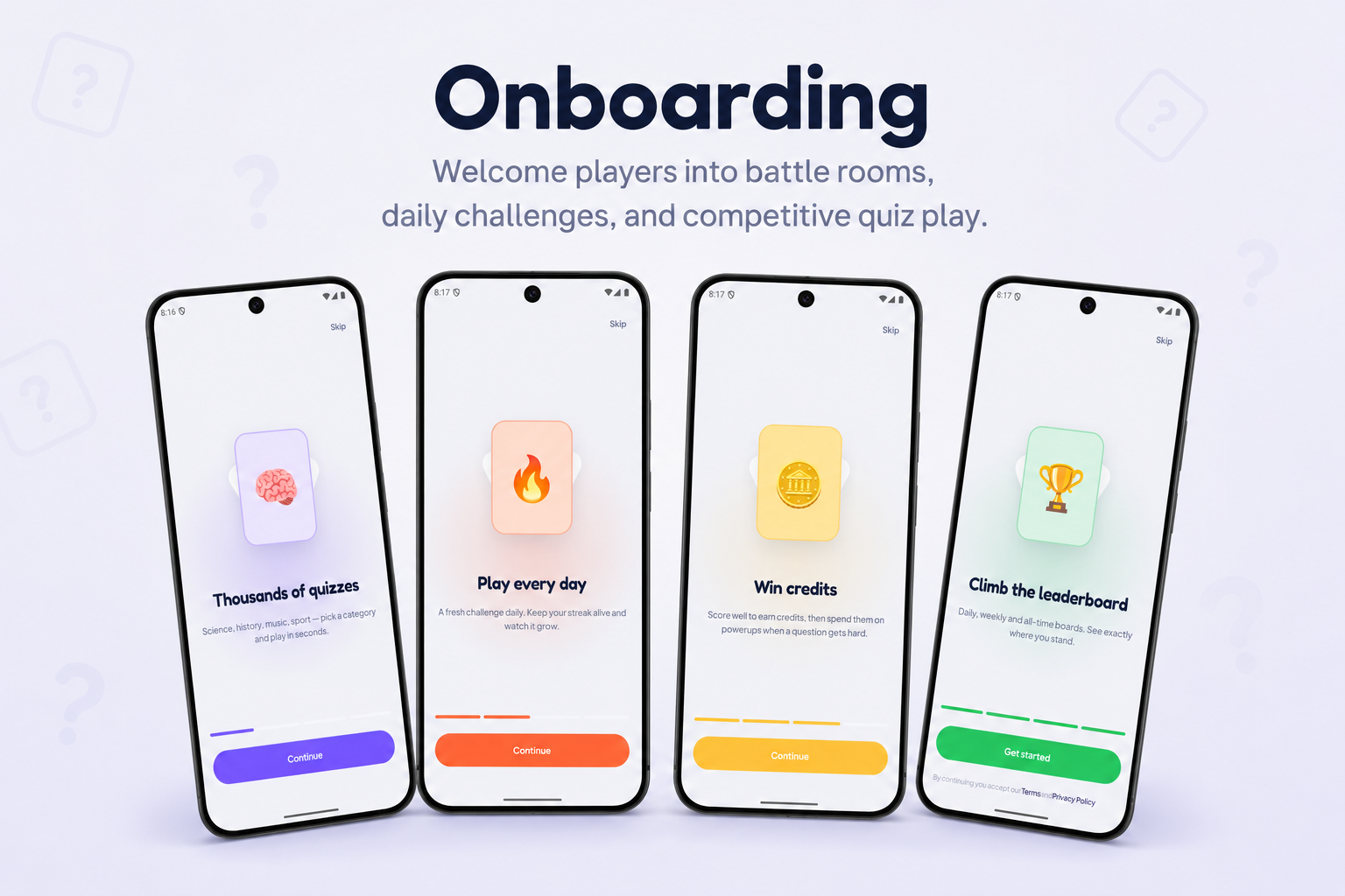 Endless Quiz - Onboarding
