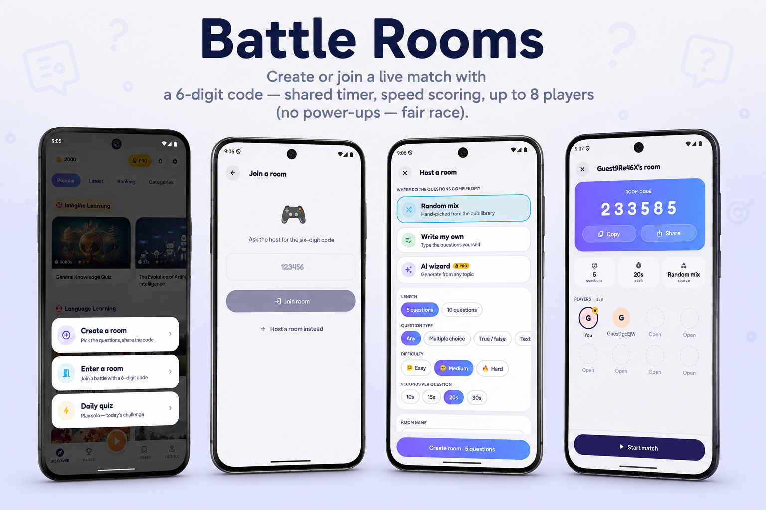 Endless Quiz - Battle Rooms