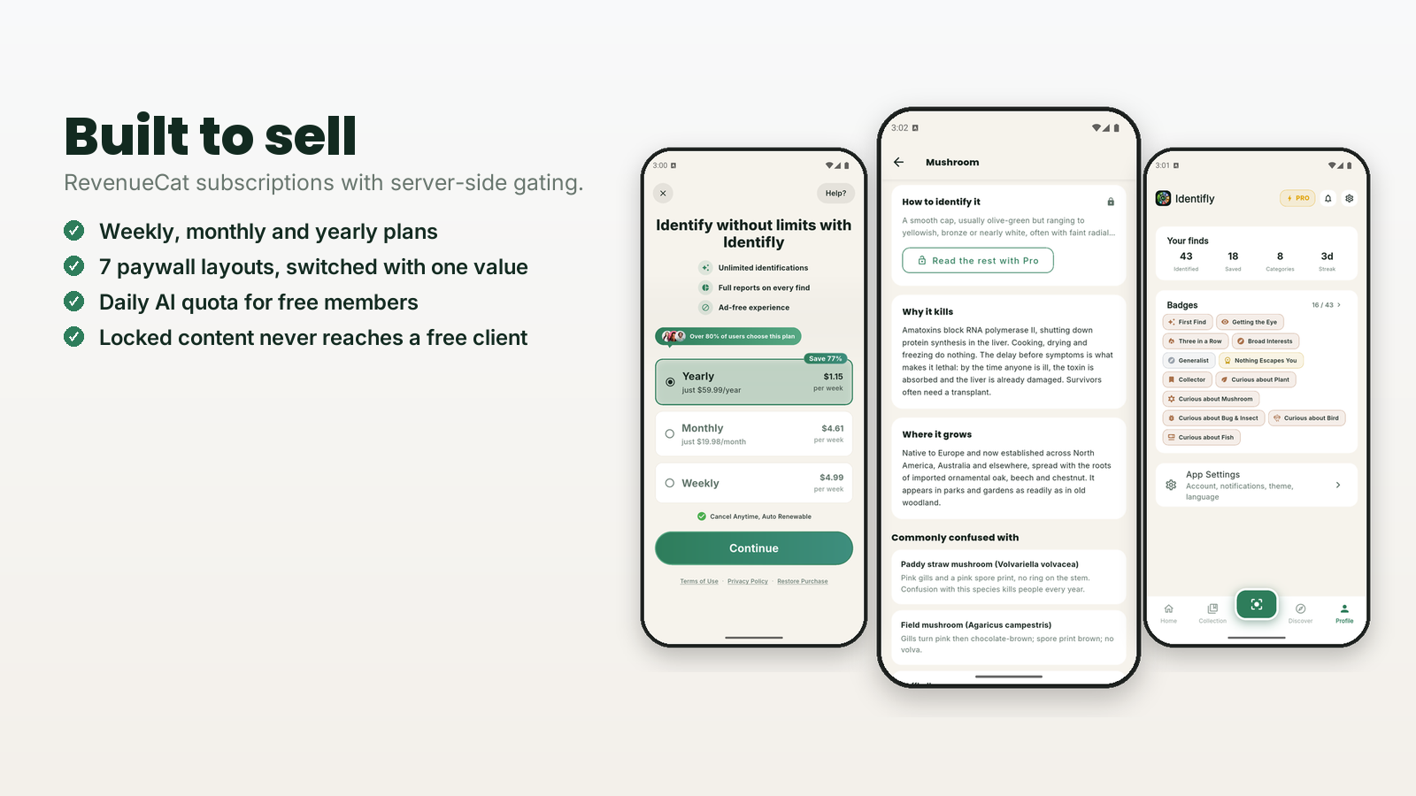 Identifly - Built to sell