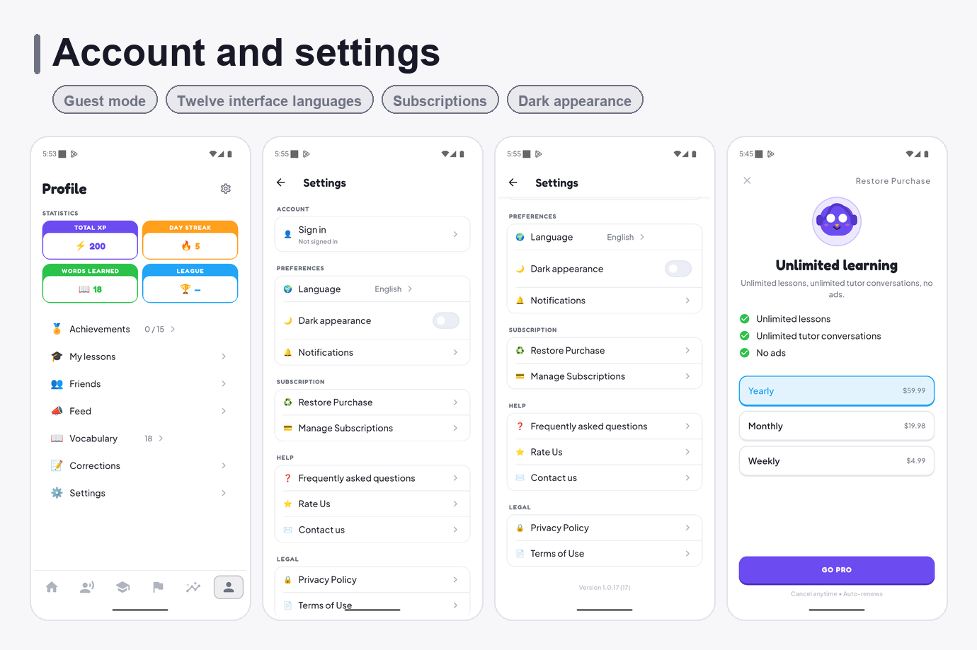 AdvanceTutor - AI language tutor, course path and human tutor marketplace