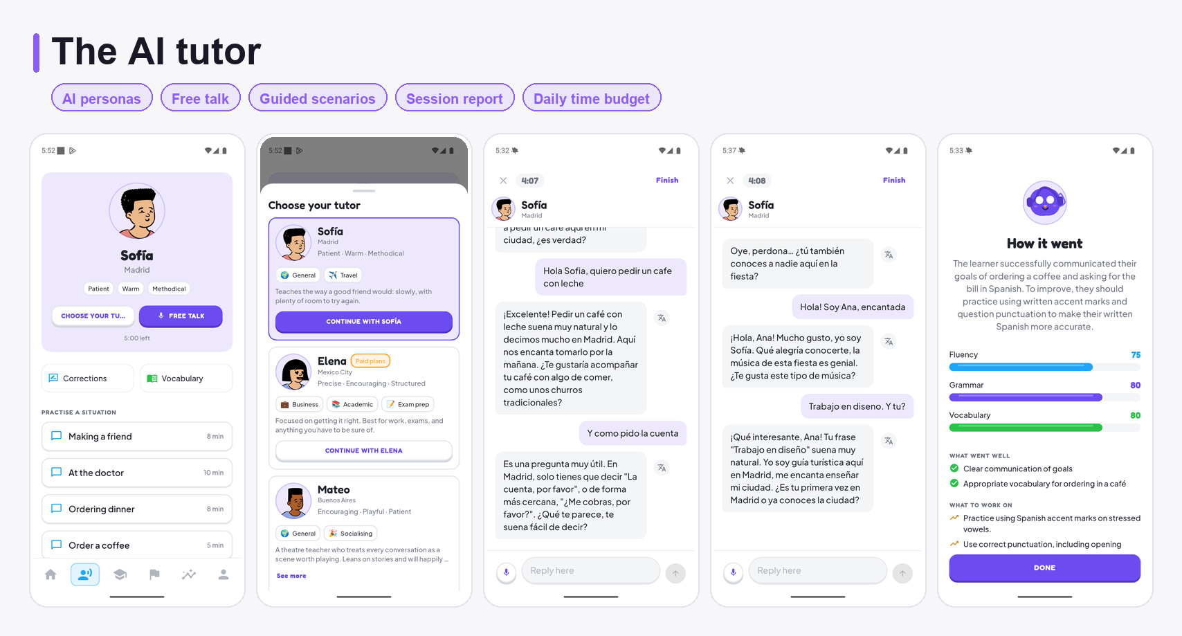 AdvanceTutor - AI language tutor, course path and human tutor marketplace