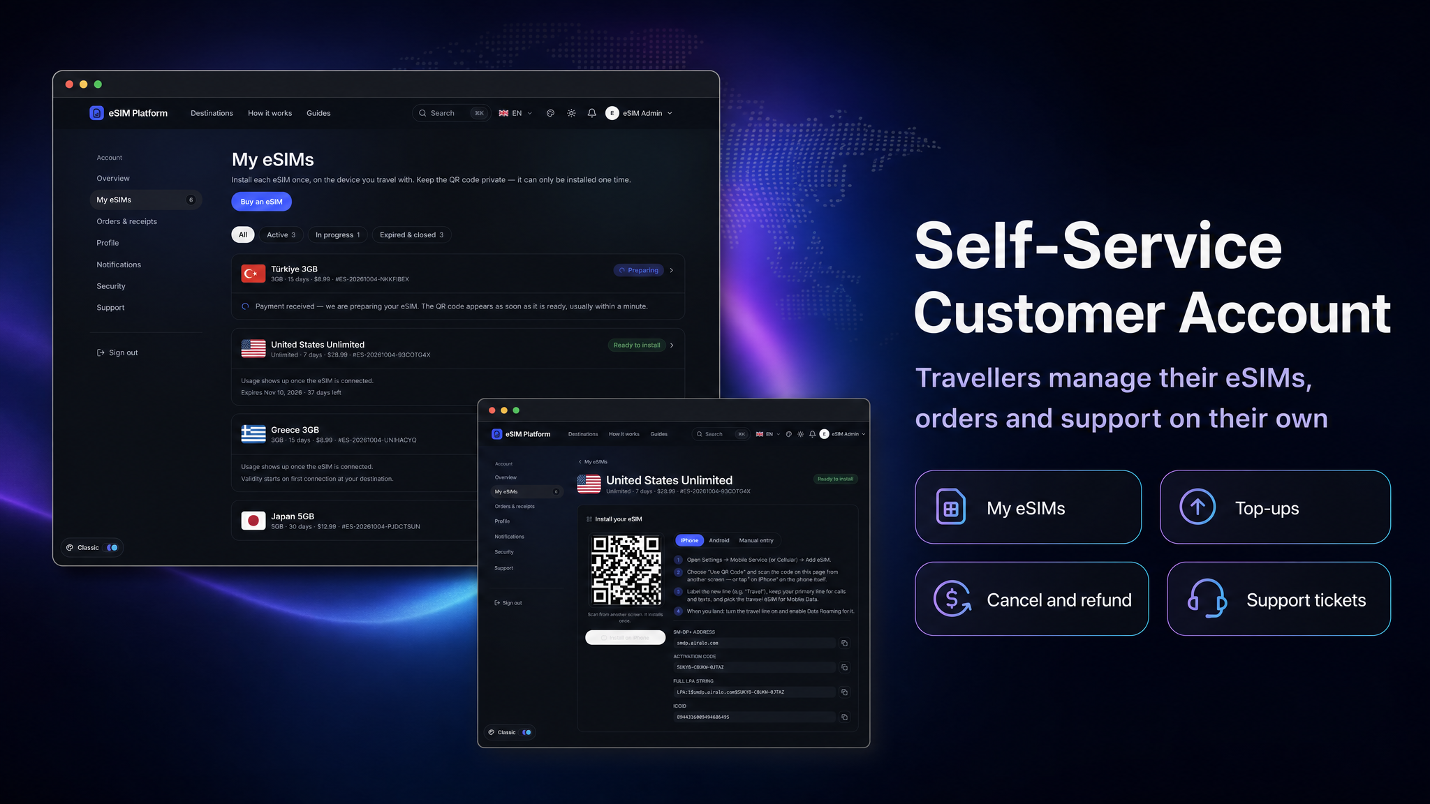 eSimLab | Flutter Mobile eSim Solution