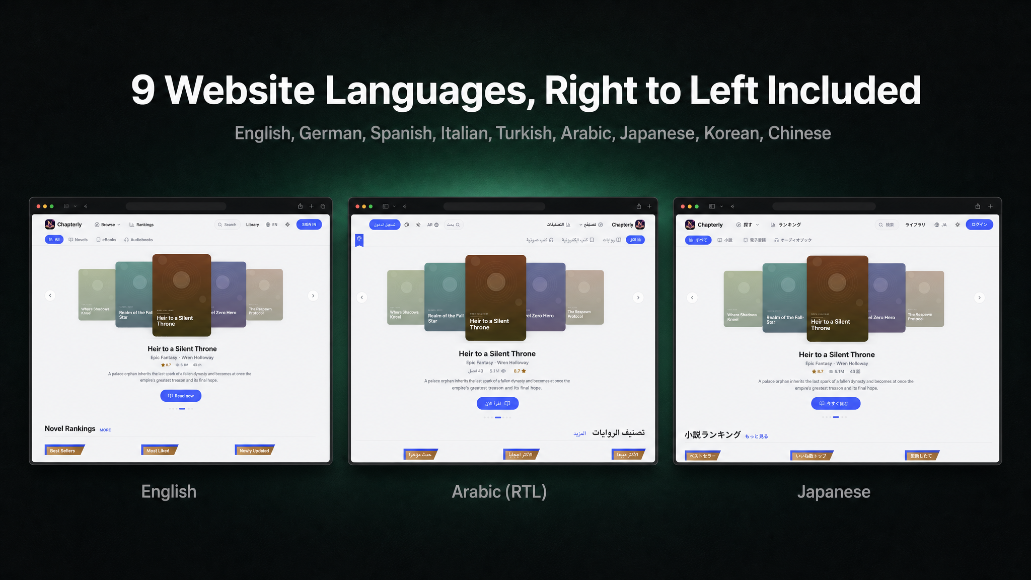 Chapterly | Mobile App eBook and Audiobook Platform