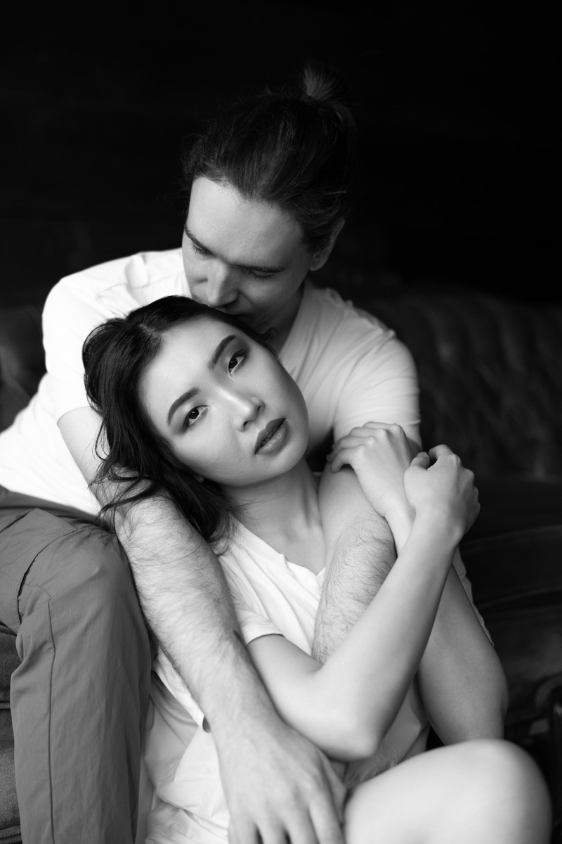 Couple sharing a quiet, tender moment
