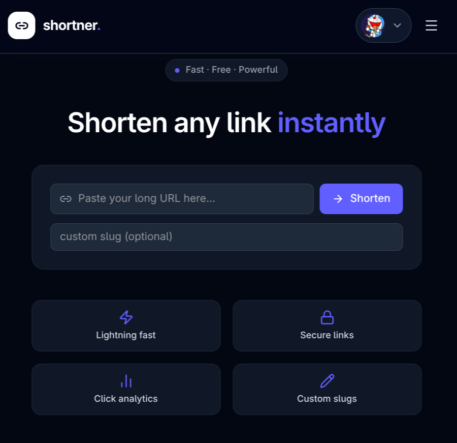 URL Shortener Platform