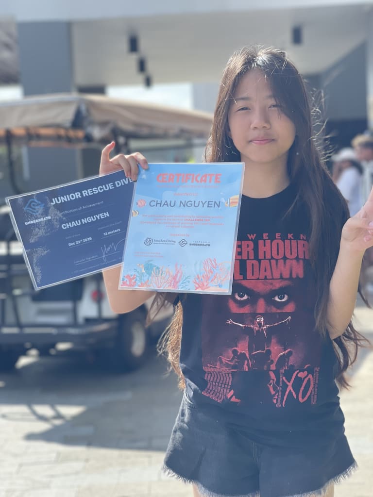 Young divers growing through ocean experiences