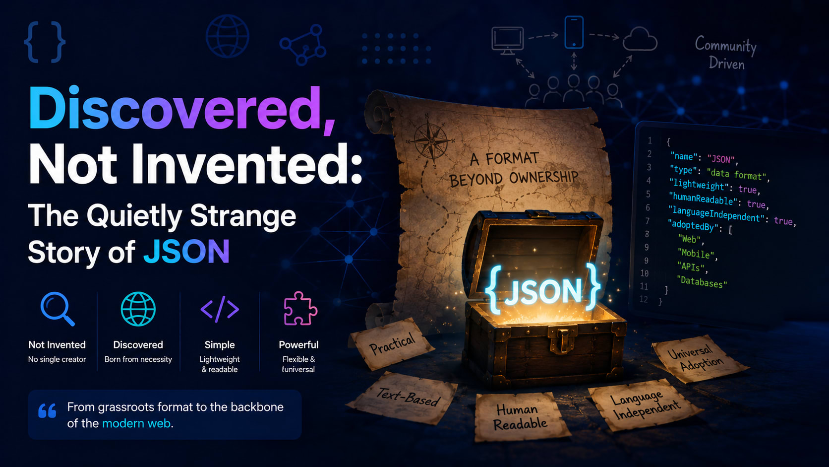 Discovered, Not Invented: The Quietly Strange Story of JSON