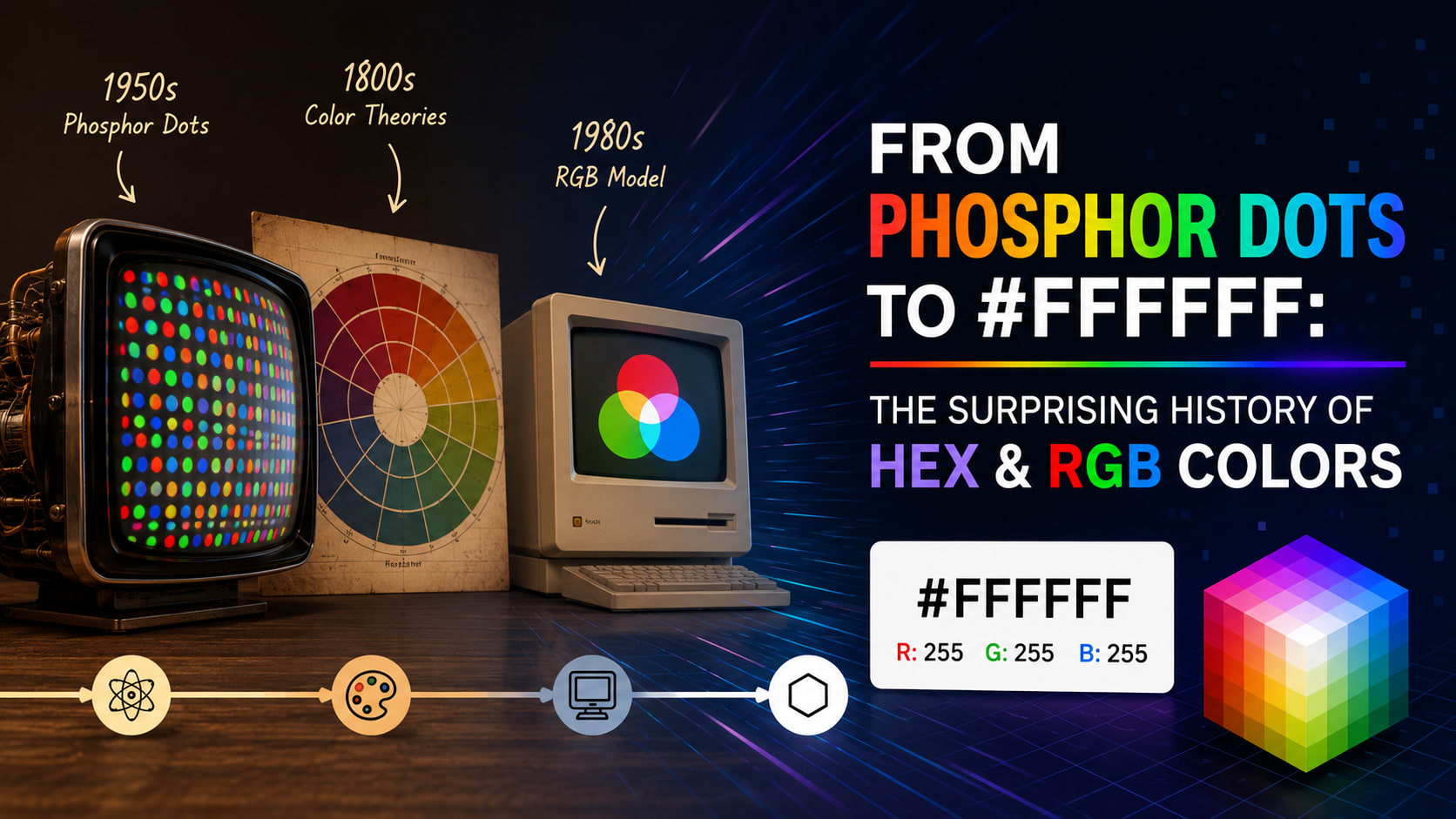 From Phosphor Dots to #FFFFFF: The Surprising History of HEX & RGB Colors