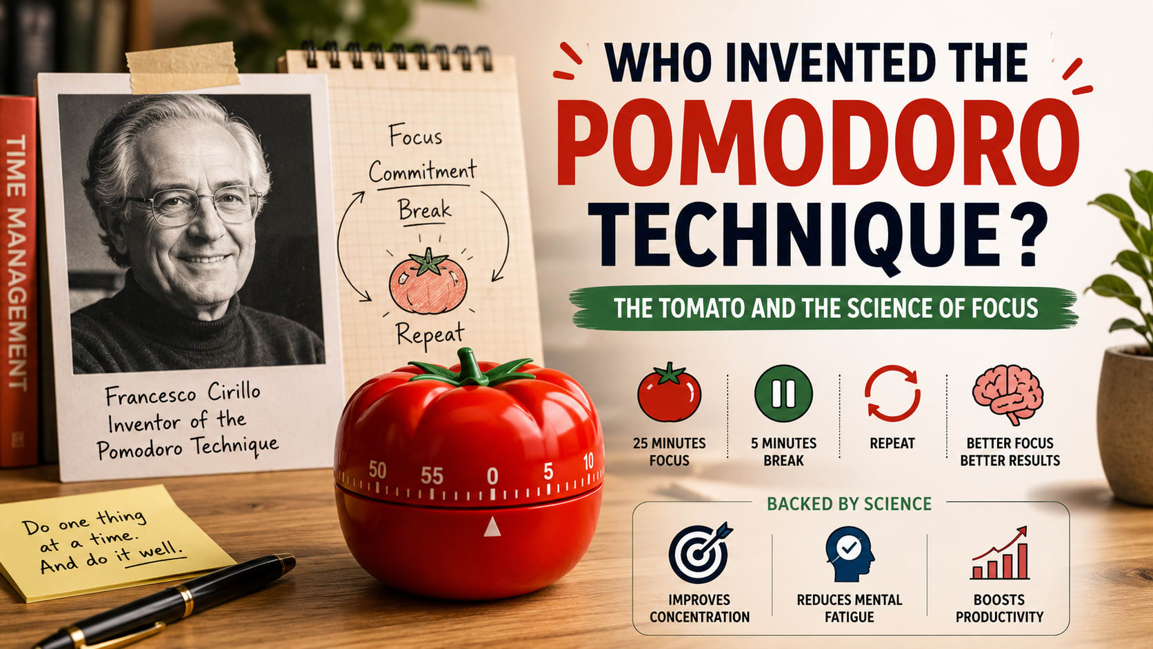 Who Invented the Pomodoro Technique? The Tomato and the Science of Focus