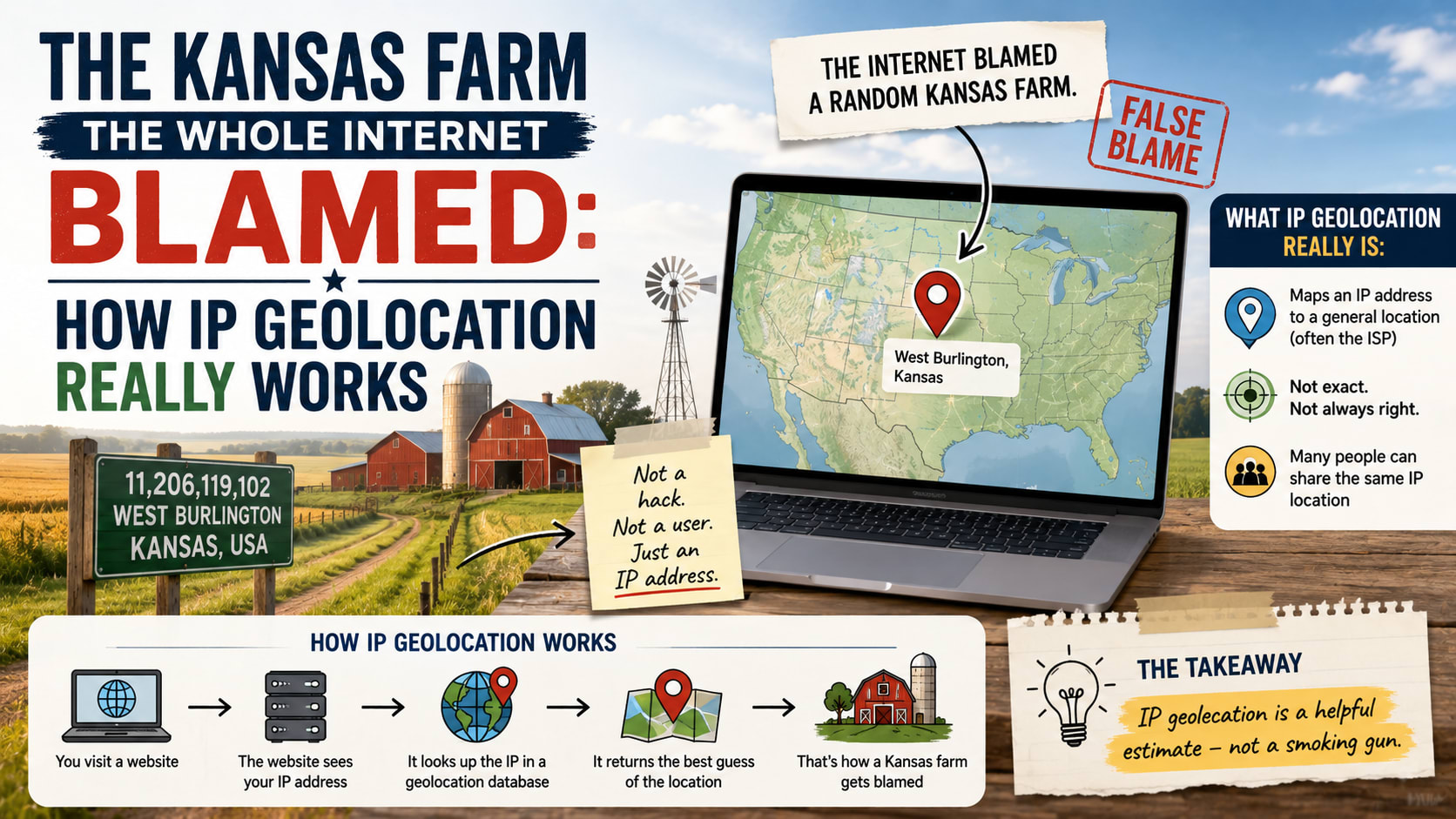 The Kansas Farm the Whole Internet Blamed: How IP Geolocation Really Works