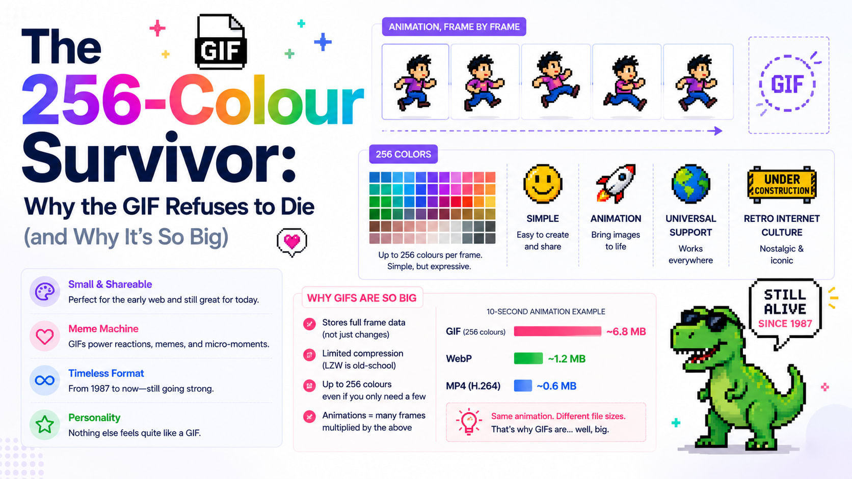 The 256-Colour Survivor: Why the GIF Refuses to Die (and Why It's So Big)