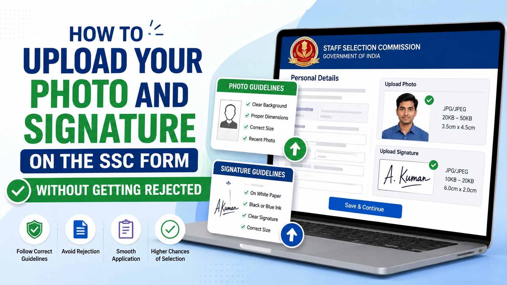 How to Upload Your Photo and Signature on the SSC Form Without Getting Rejected