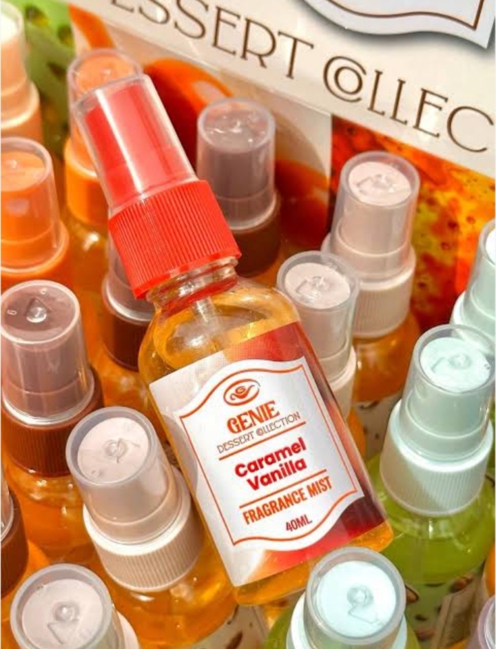 Genie caramel vanilla body mist