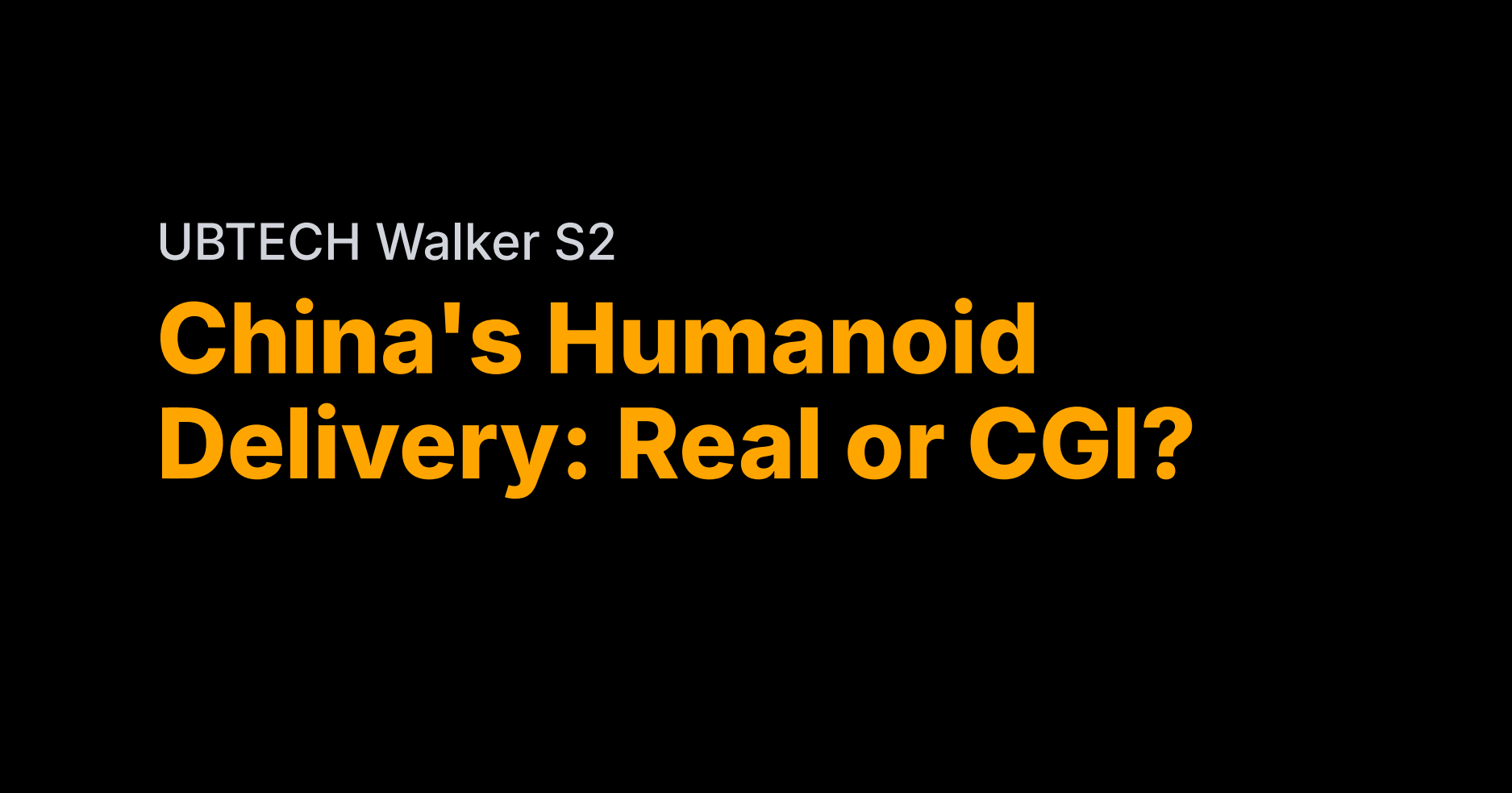 China's huge humanoid delivery: Real or CGI?