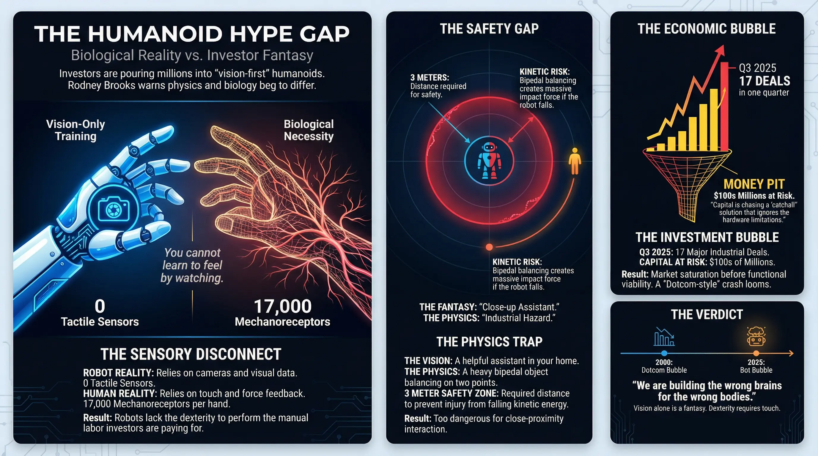 Rodney Brooks Calls Musk's Bot Vision 'Pure Fantasy' Amid Investment Bubble Fears