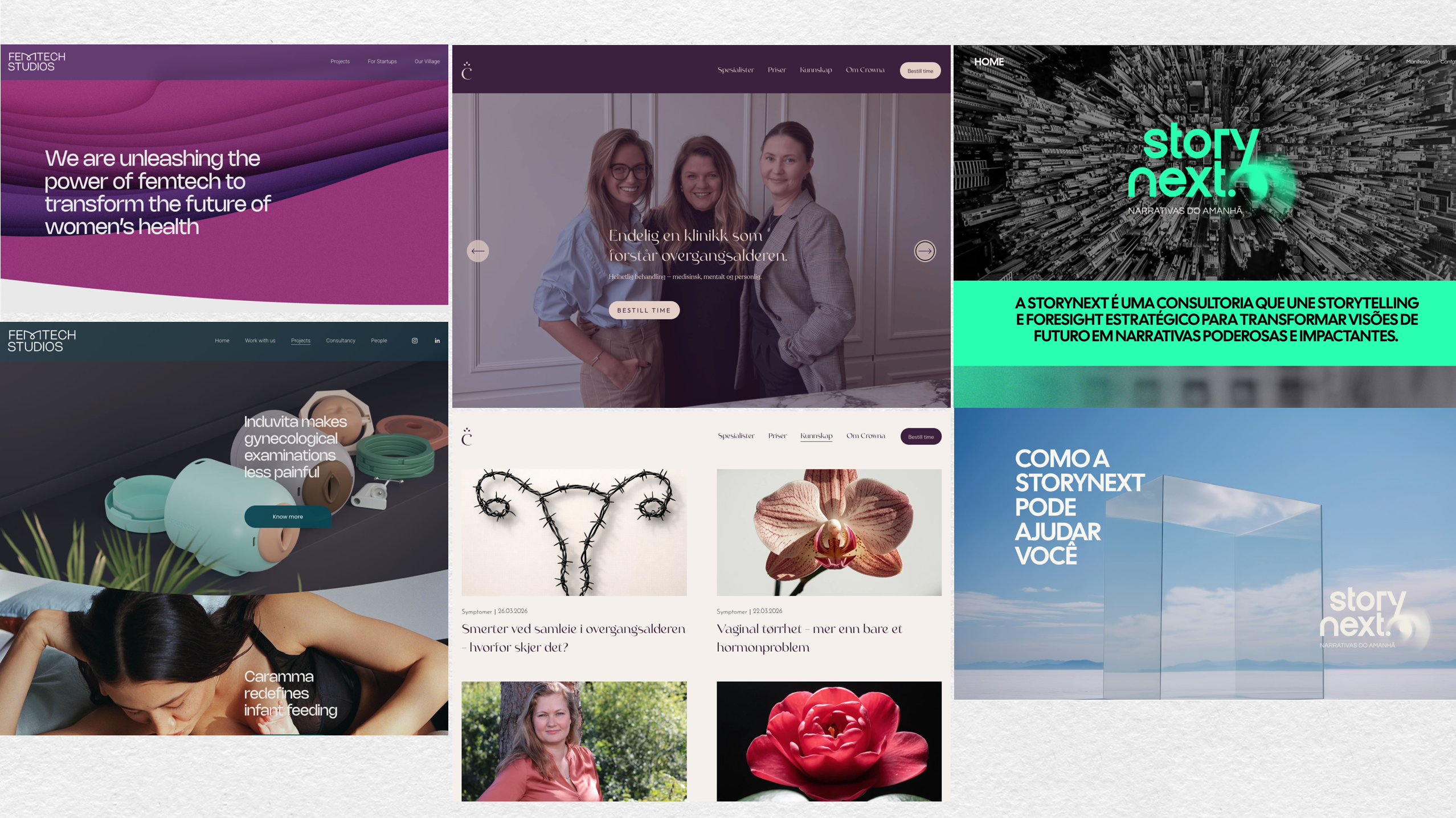 Selected websites, doisemes design