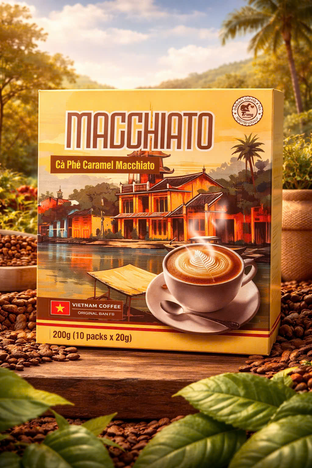 Macchiato Caramel coffee