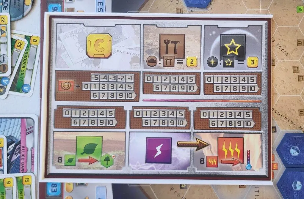 Terraforming Mars - Overlay para Tabuleiro Individual - 3