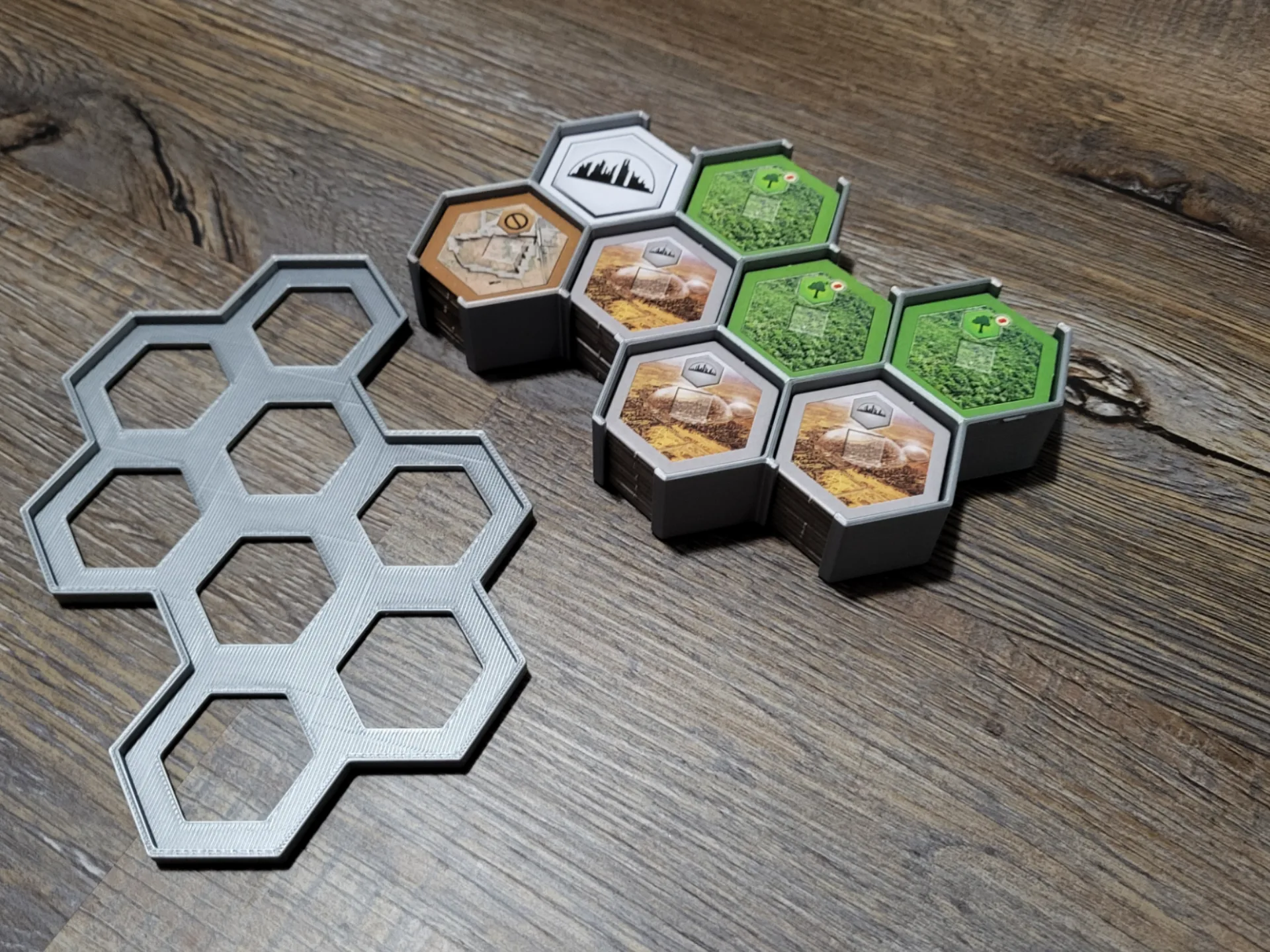 Terraforming Mars - Insert para Hexágonos com Tampa