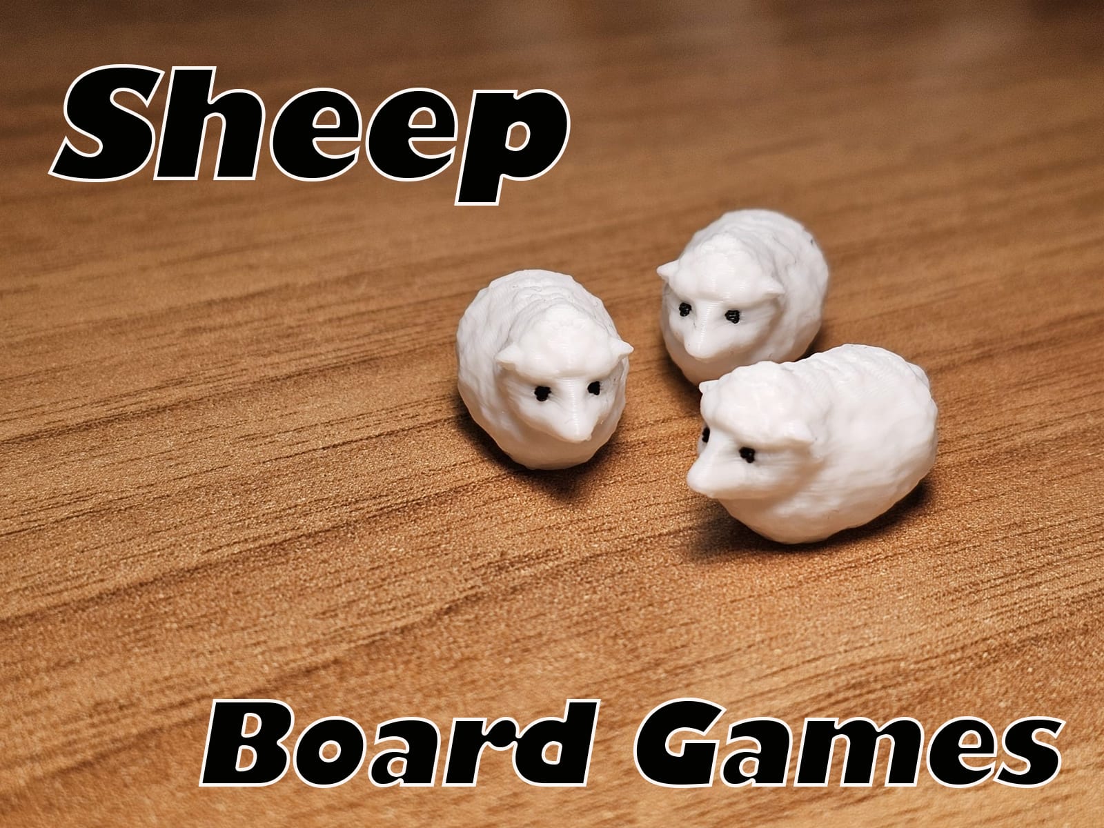 Board Games - Tokens de Ovelha em 3D