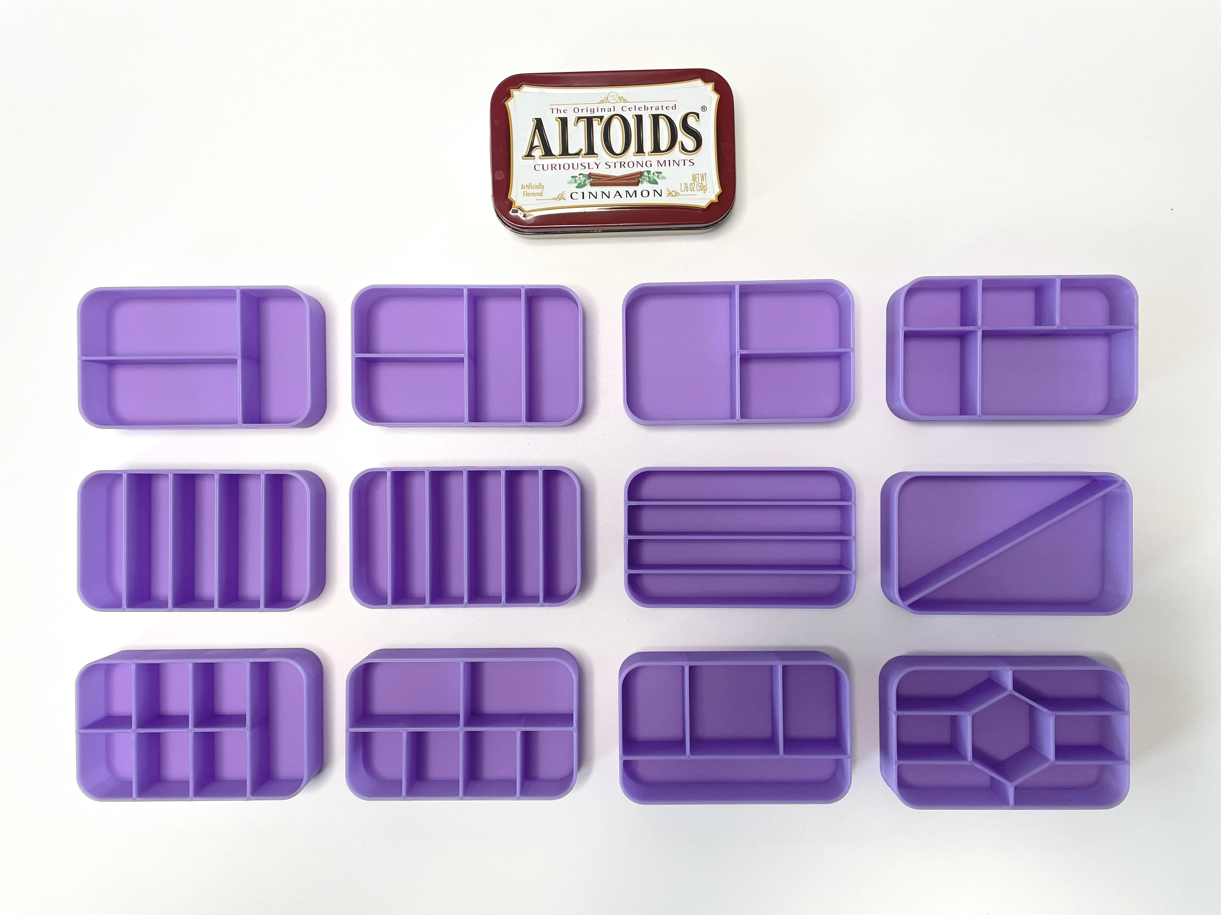 Inserções para Latas Altoids - Kit Organizador Modular