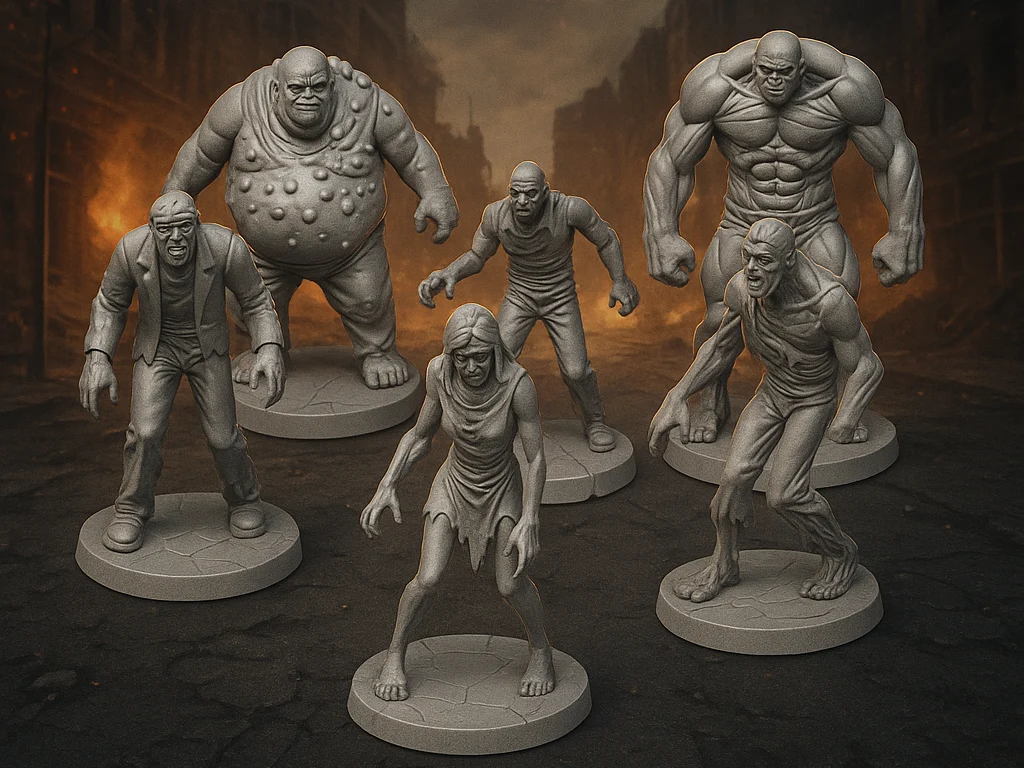 Zombicide - Pack Horda de Zumbis com 6 Miniaturas