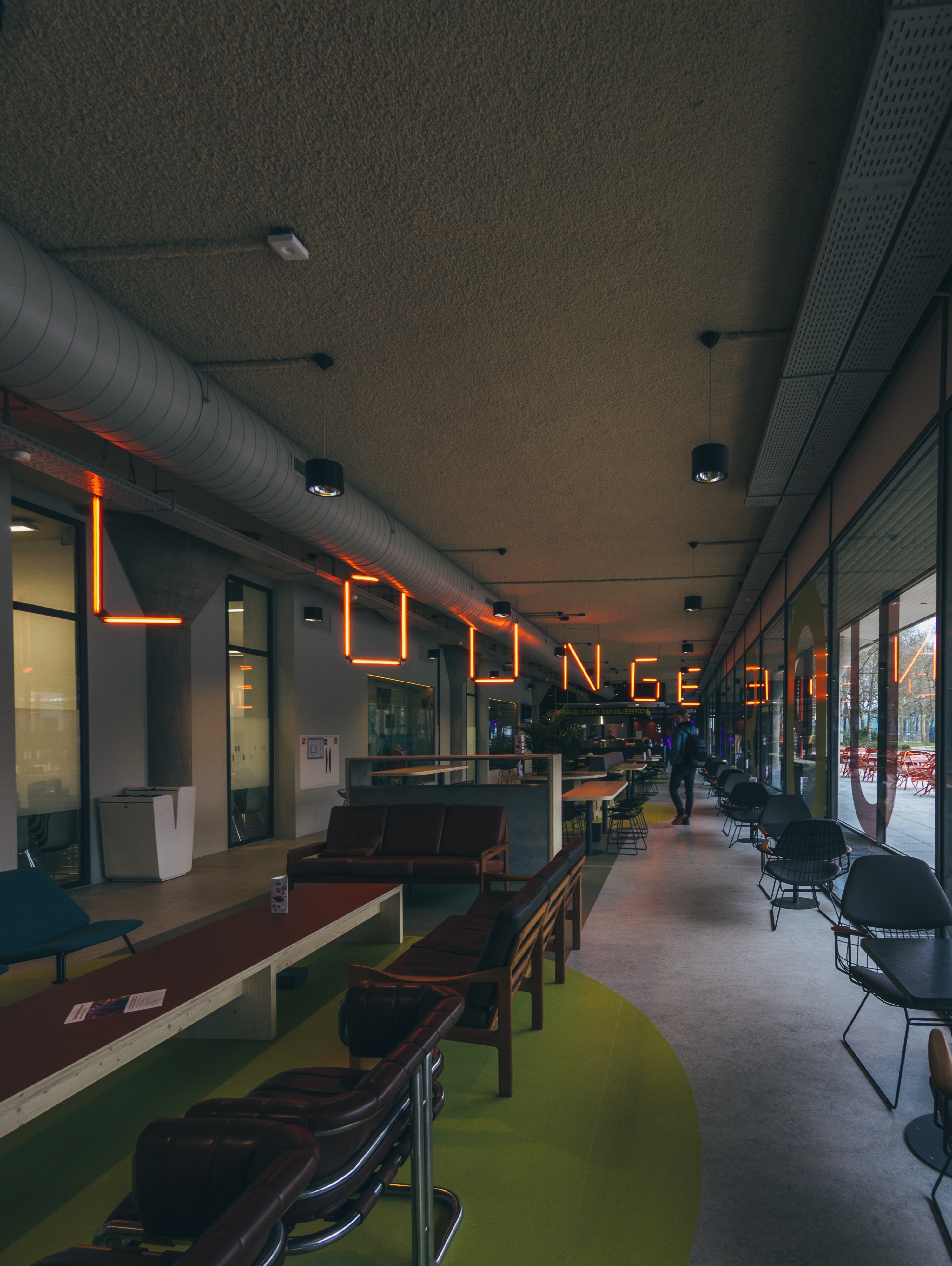Lounge at Neuron, one of the buildings that was recentely renewed