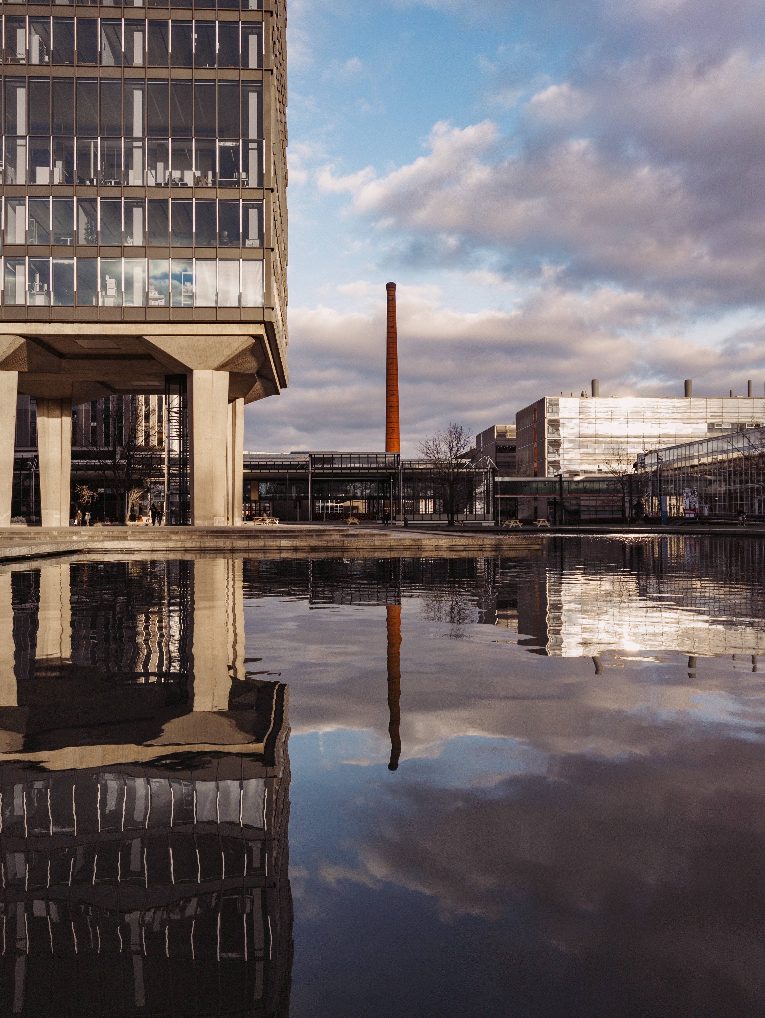 Picture of the campus, taken on my first day in Eindhoven