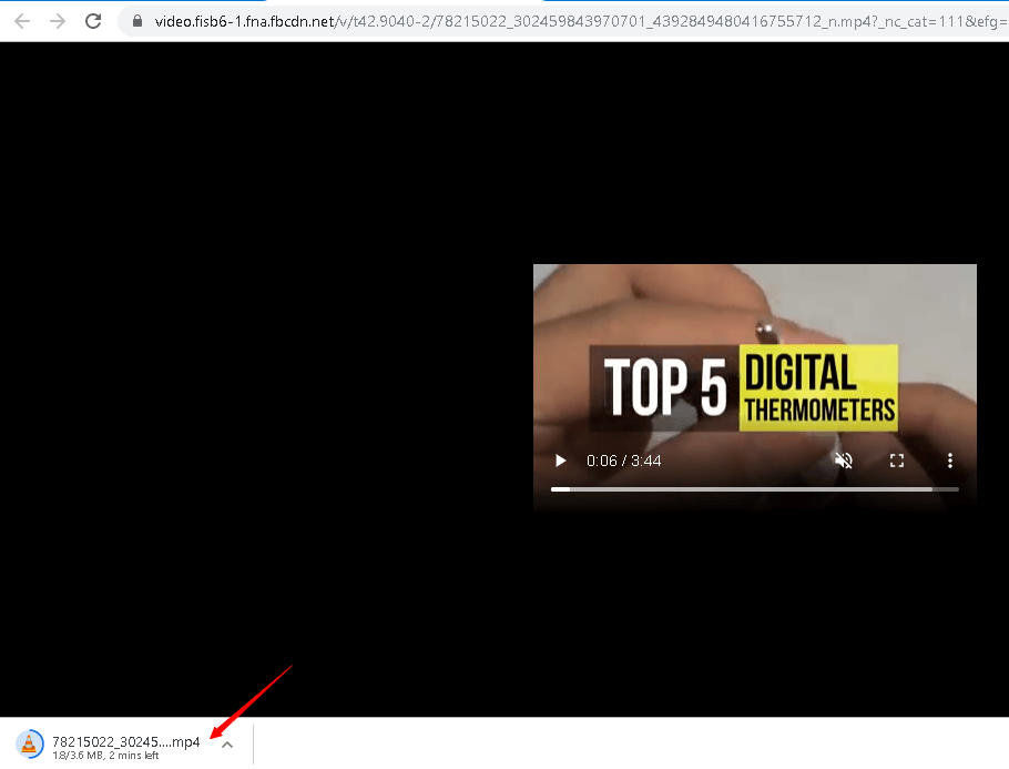 video download starts