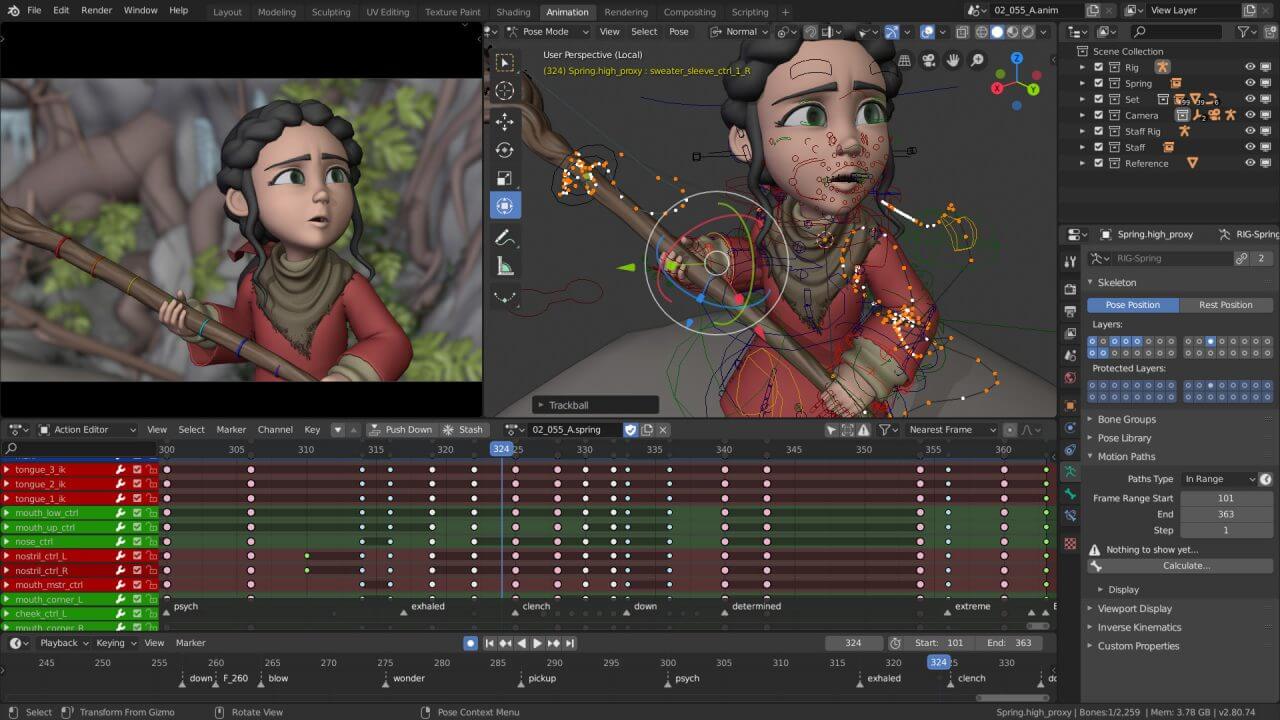 Blender best animation software