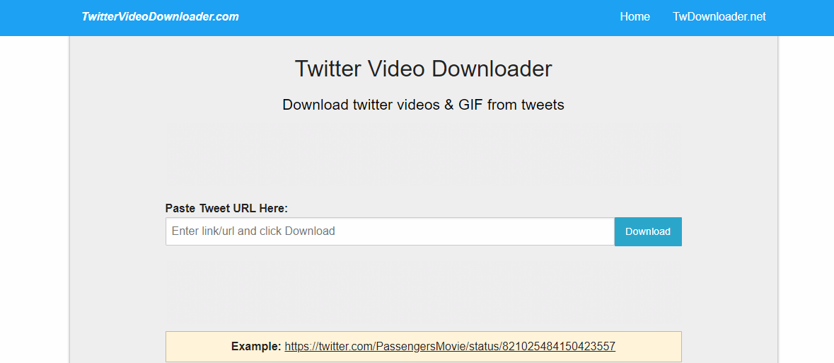 Twitter video downloader