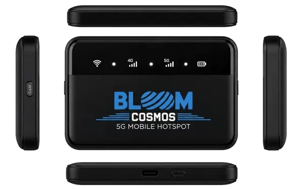 Bloom Cosmos 5G MiFi — all sides