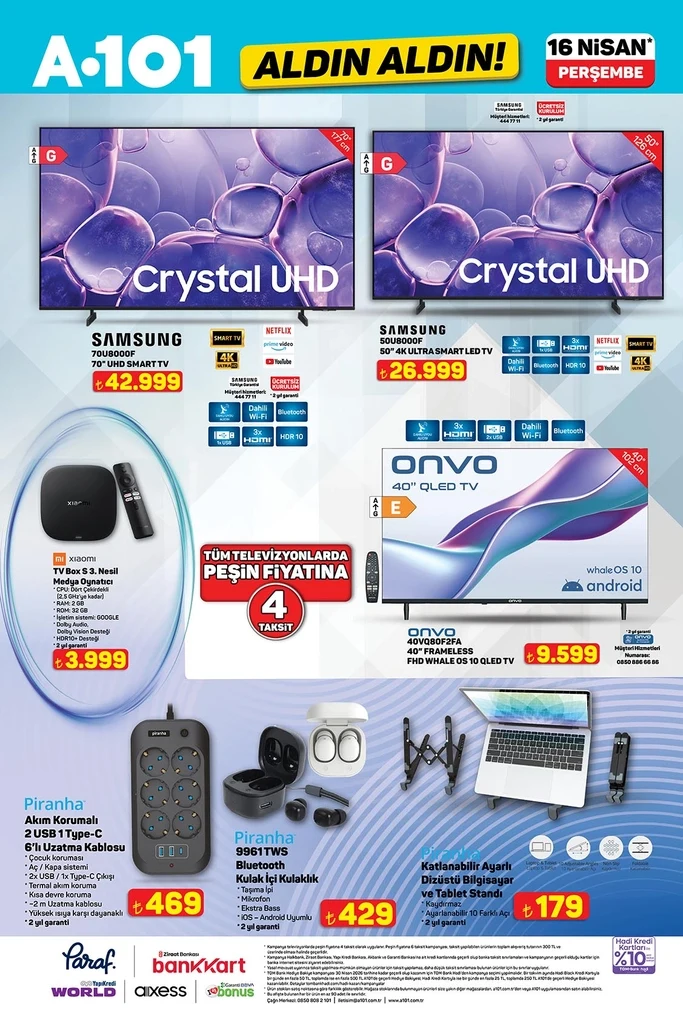 A101 aktüel katalog 16 Nisan