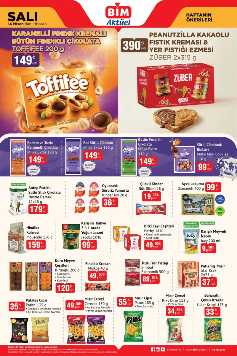 Bi̇m aktüel katalog 14 Nisan