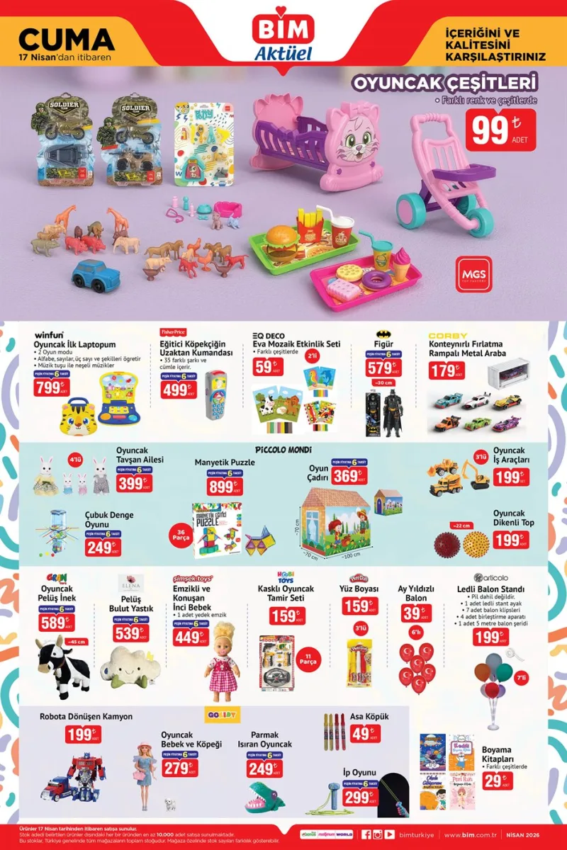 Bi̇m aktüel katalog 17 Nisan