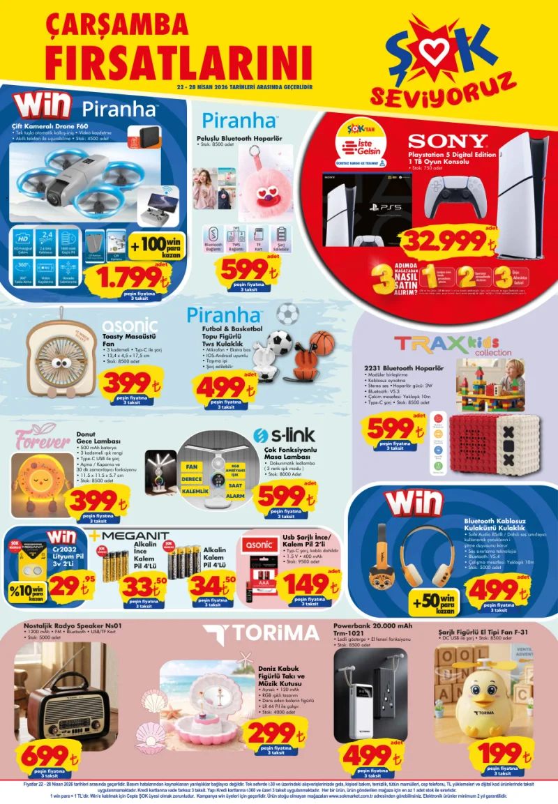 Şok aktüel katalog 22 Nisan
