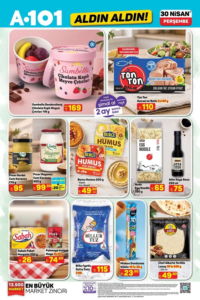A101 aktüel katalog 30 Nisan indirimleri