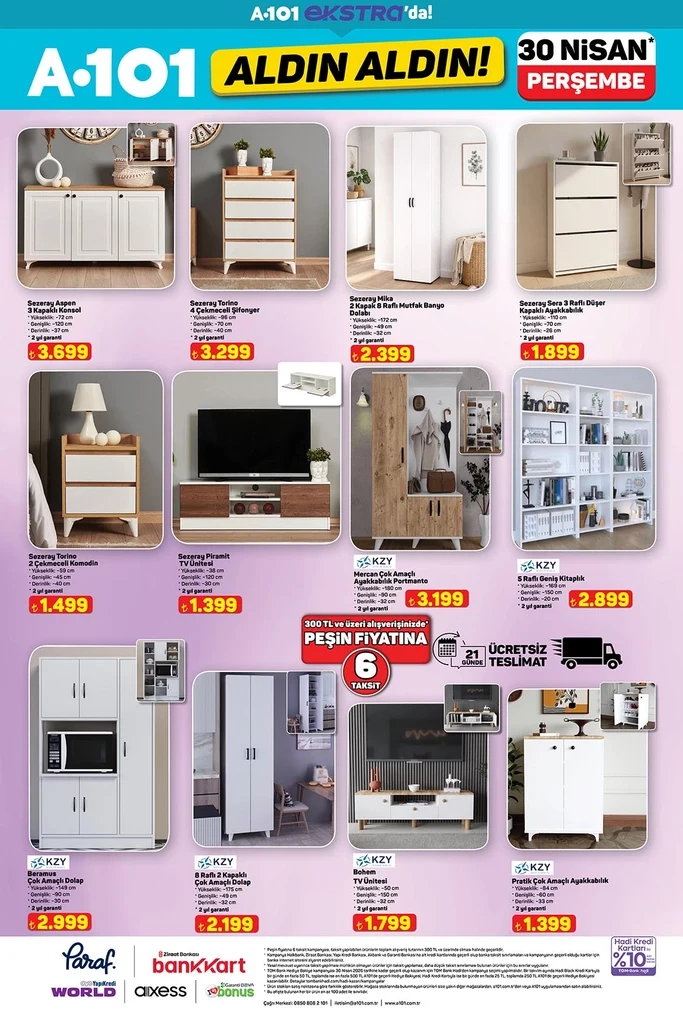 A101 aktüel katalog 30 Nisan
