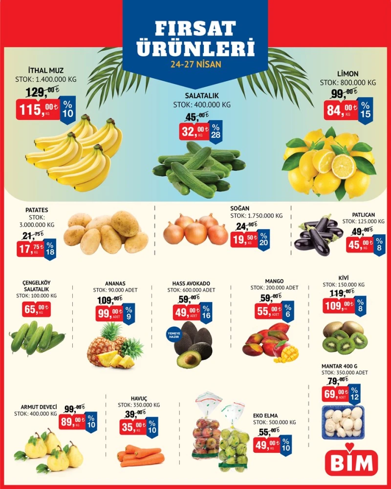 Bi̇m aktüel katalog 26 Nisan indirimleri Bi̇m aktüel katalog 26 Nisan indirimleri
