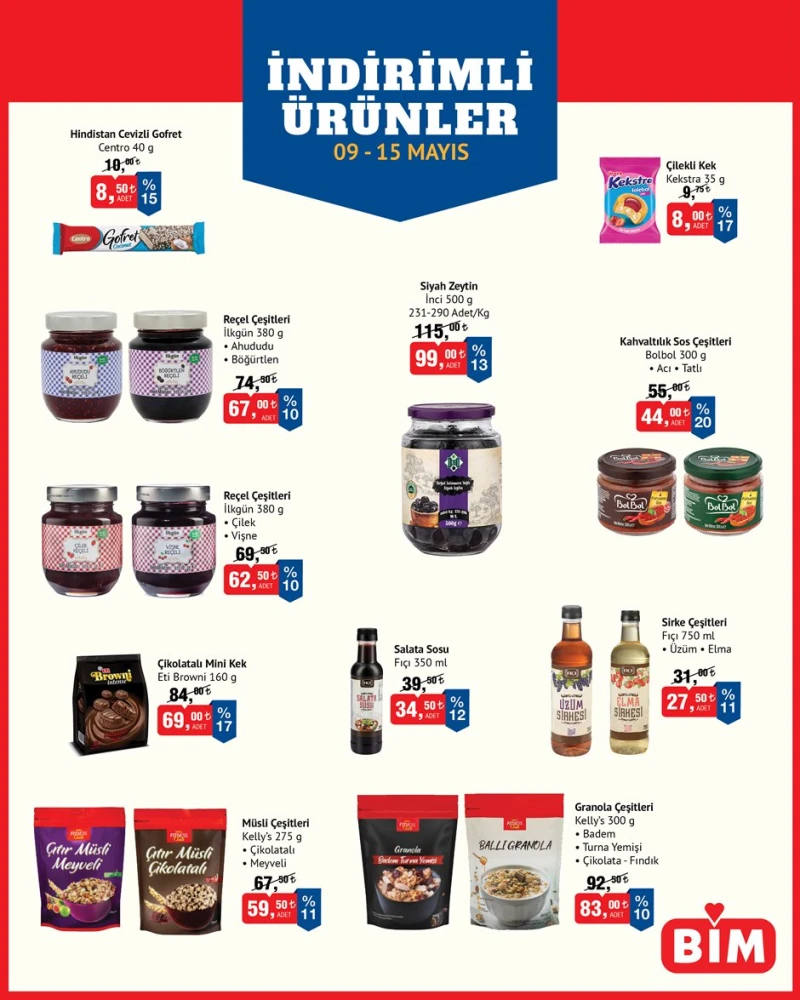 Bi̇m aktüel katalog 09 Mayıs indirimleri