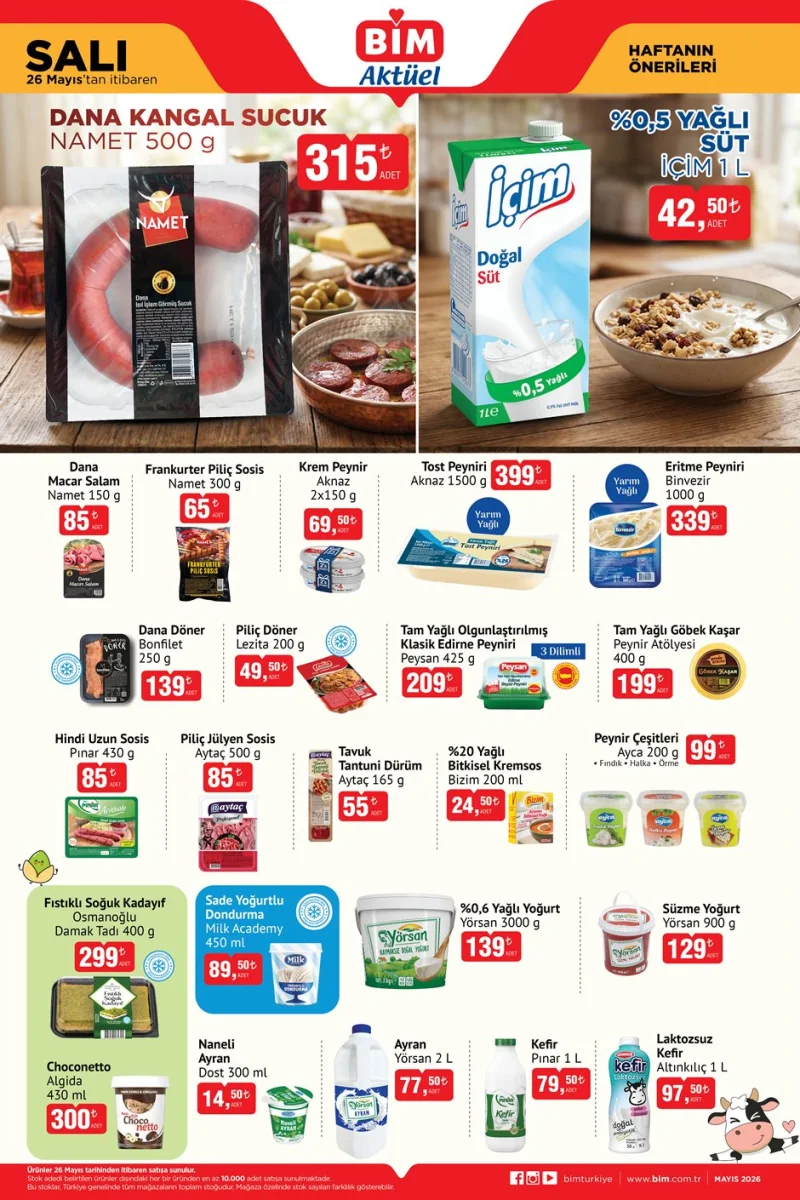 Bi̇m aktüel katalog 26 Mayıs indirimleri