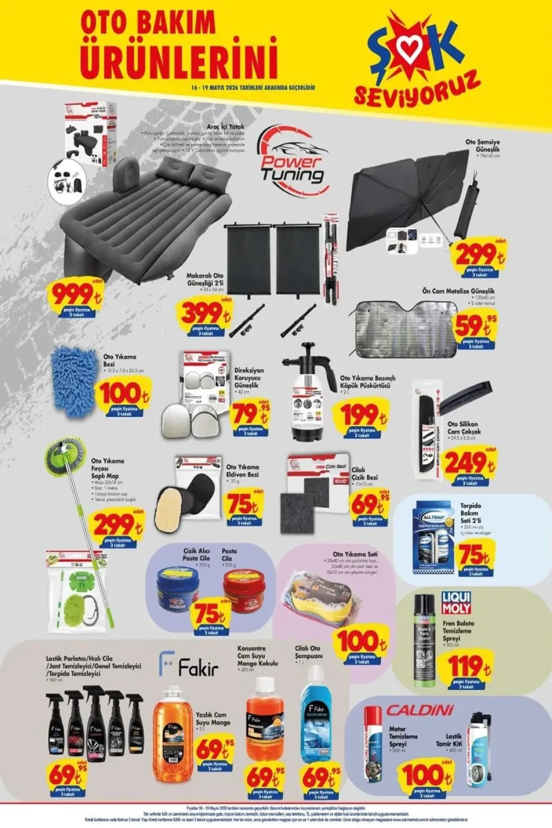 Şok aktüel katalog 16 Mayıs indirimleri