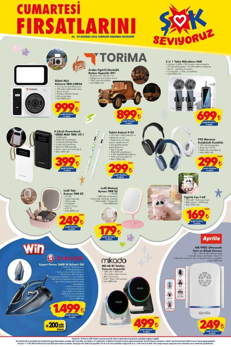 Şok aktüel katalog 06 Haziran indirim